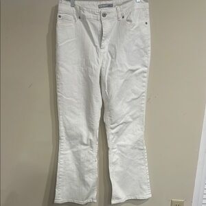 Chico's White Flare Wide Leg Jeans